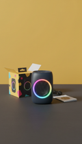 Altavoz mini portátil LED