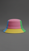 Sombrero bucket bloques de color